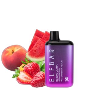 ELF BAR BC5000 Ultra Disposable Strawberry Watermelon Peach 5000 Puffs 13ml